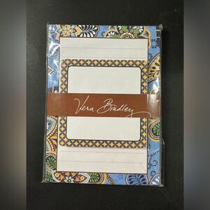 VERA BRADLEY Note Pad Set with Sticky Notes in Bali Blue NEW NIP Vintage